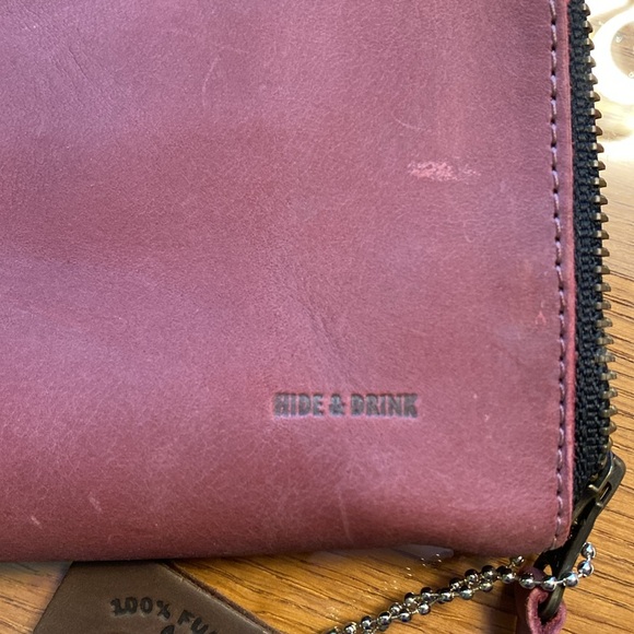Hide & Drink Leather Long Zippered Wallet - Picture 8 of 11